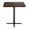 National Public Seating NPS Cafe Table, 36 Square, X Base, 36 Height CT33636XCMY - alternate 2